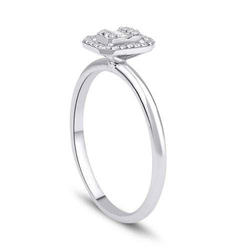 0,11 ct. Diamant Baguette Ring