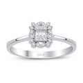 0,13 ct. Diamant Baguette Ring