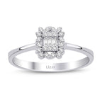 0,13 ct. Diamant Baguette Ring