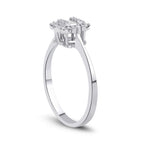 0,13 ct. Diamant Baguette Ring