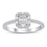 0,28 ct. Diamant Baguette Ring