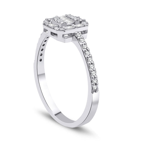 0.28 ct. Diamant Baguette Ring