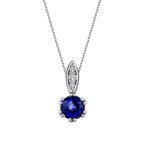 0.32 Karat Diamant Saphir Halskette
