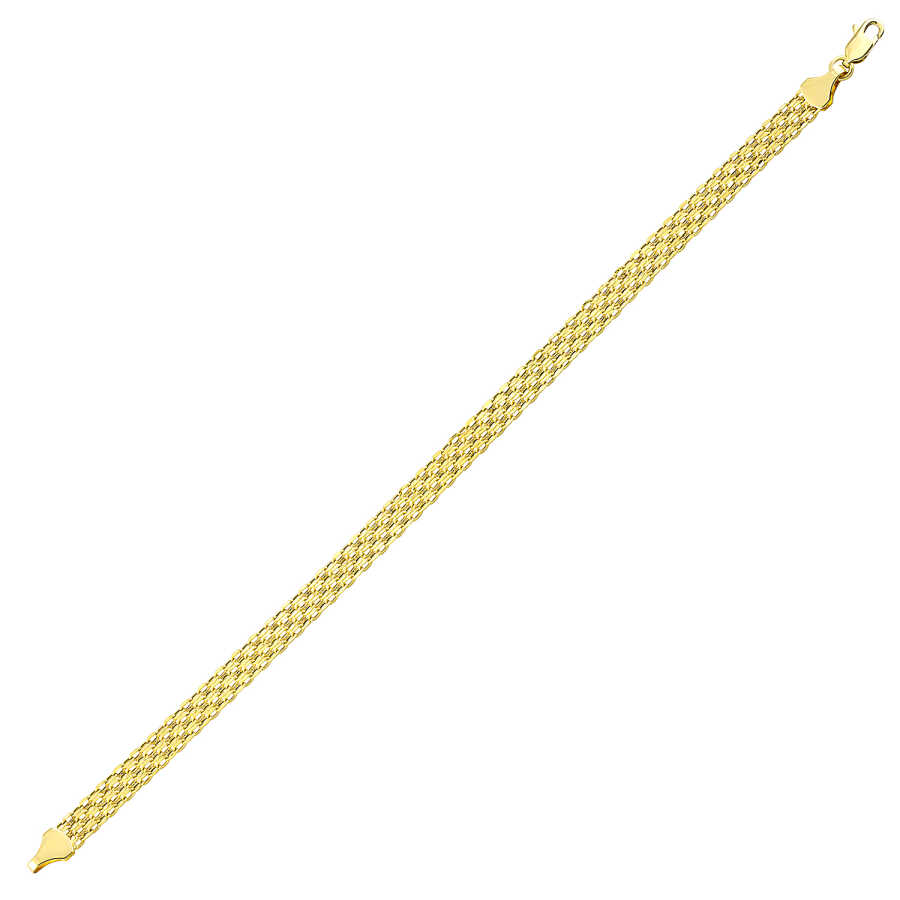 Gold Armband mit Reihe von Steinen