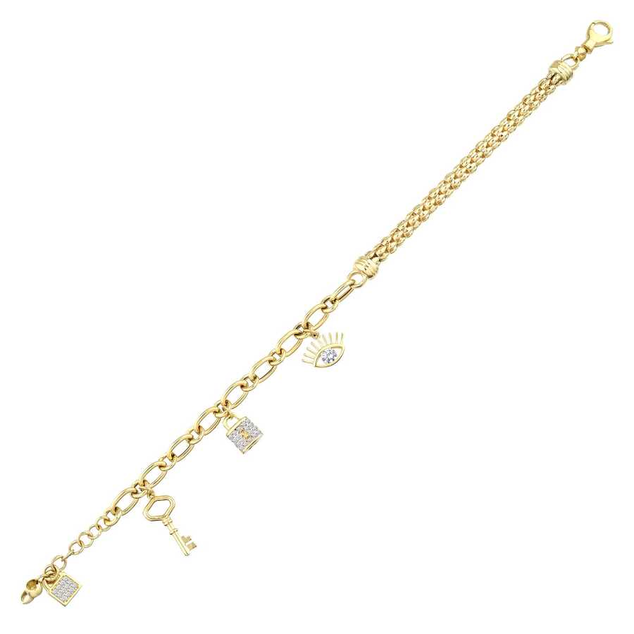Gold Trend Glücks Armband