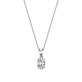 0.07 Karat Diamant Baguette Halskette