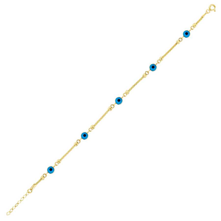 Gold Trend Armband mit Böses-Perle