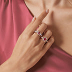 1,01 ct. Diamant Rubin Ring