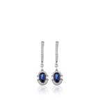 1,40 ct. Diamant Saphir Ohrringe