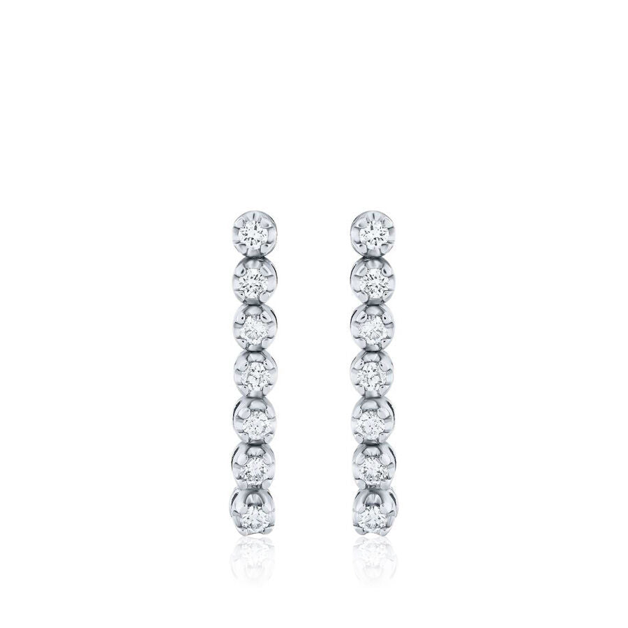 0,47 ct. Diamant Sieben-Stein Ohrringe