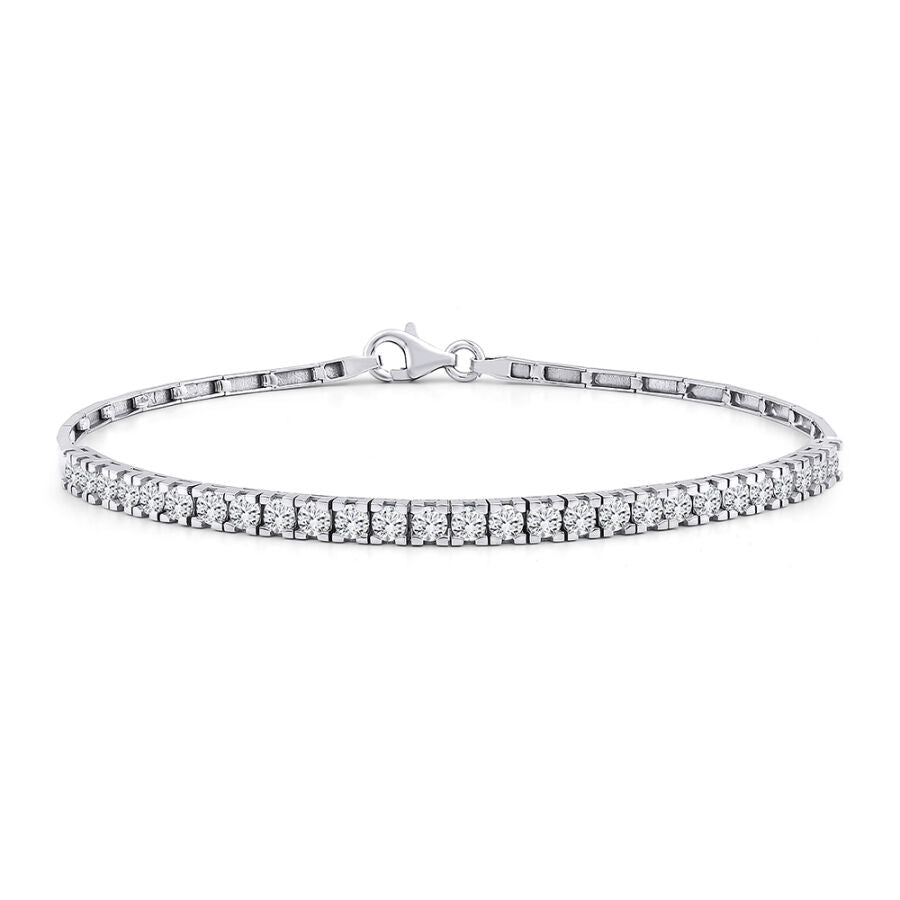 Klassisches Gold Tennis Armband