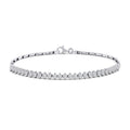 Klassisches Tennisarmband aus Gold