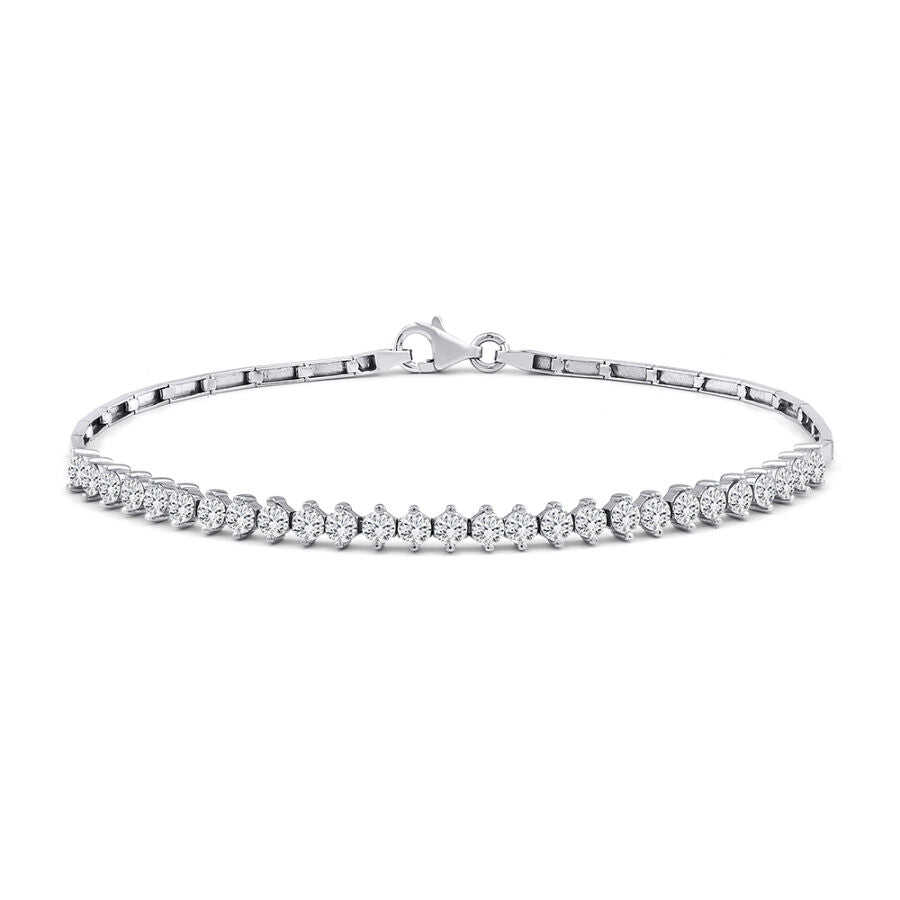 Klassisches Gold Tennis Armband