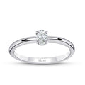 0,20 ct. Diamant Oval Solitär Verlobungsring