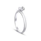 0,20 ct. Diamant Oval Solitär Verlobungsring