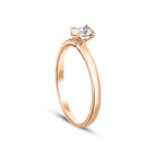 0,20 ct. Diamant Oval Solitär Verlobungsring