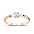 0,20 ct. Diamant Oval Solitär Verlobungsring
