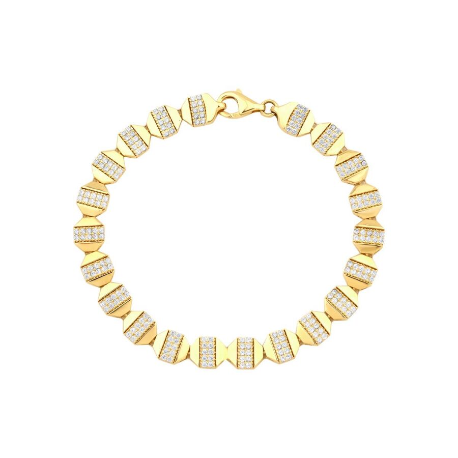 Gold Hexagon Armband
