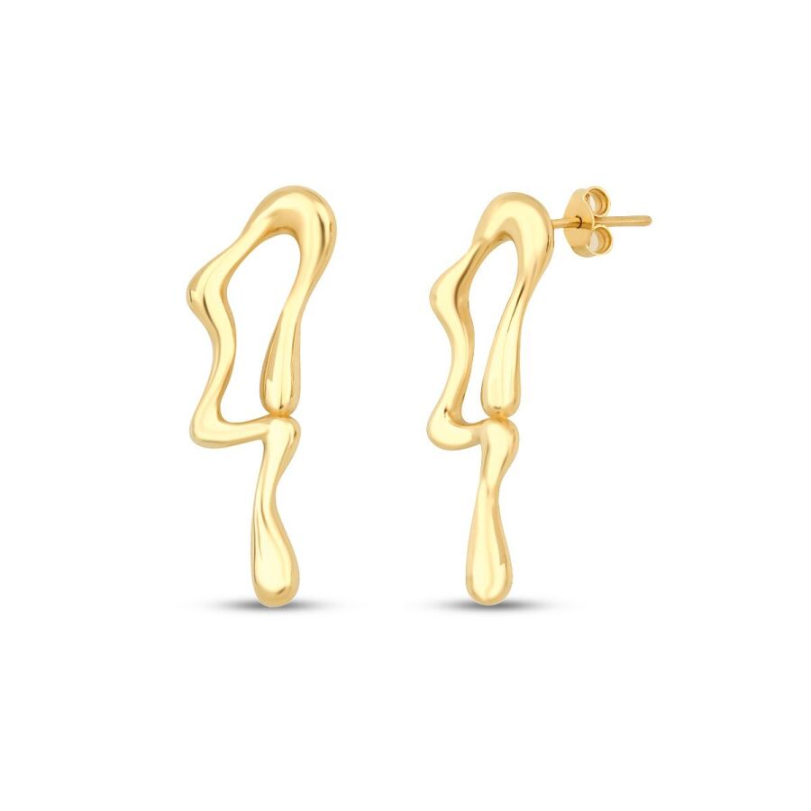 Designer-Ohrringe aus Gold