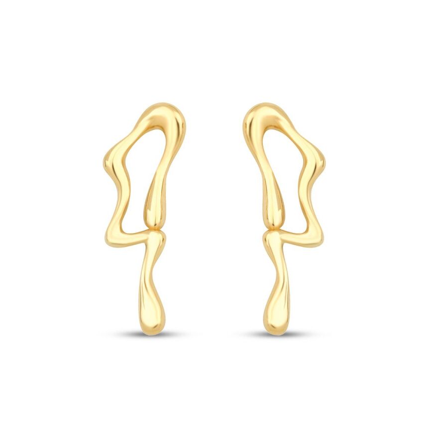 Designer-Ohrringe aus Gold