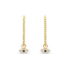 Ohrringe mit blauem Auge aus Gold