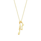 Design-Halskette aus Gold