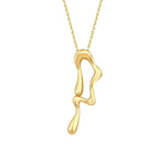 Design-Halskette aus Gold