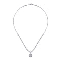 Gold Design-Collier-mit Reihensteinen