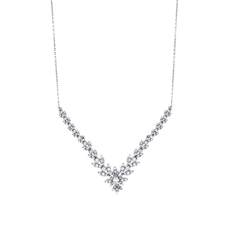 Gold Collier Halskette mit Steinen