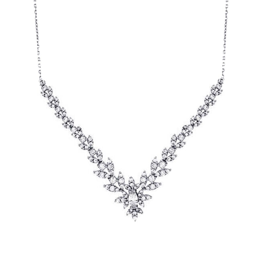 Gold Collier Halskette mit Steinen