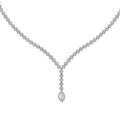 Marquise-Tennis-Collier aus Gold