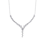 Tennis-Blätter-Collier aus Gold