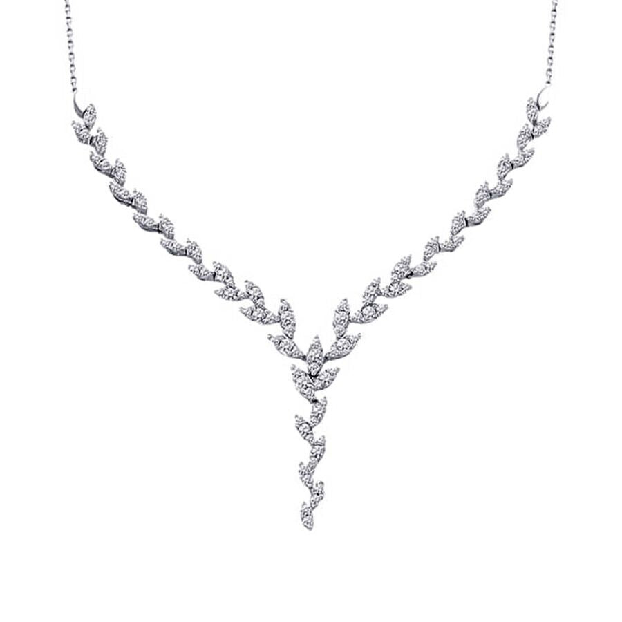Tennis-Blätter-Collier aus Gold
