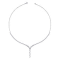 Blätter-Tennis-Collier aus Gold