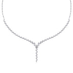 Blätter-Tennis-Collier aus Gold