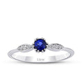 0,35 ct. Diamant Saphir Ring
