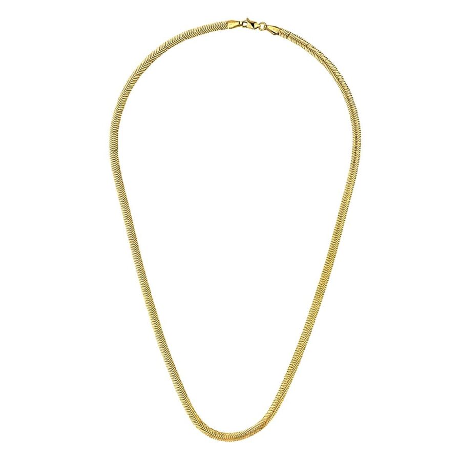 Fischgräten-Halskette aus Gold