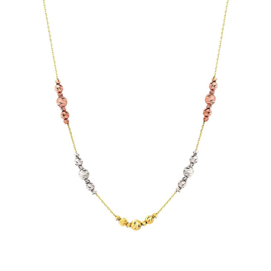 Drei-Ton-Doric-Halskette aus Gold