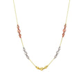 Drei-Ton-Doric-Halskette aus Gold
