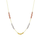 Drei-Ton-Doric-Halskette aus Gold