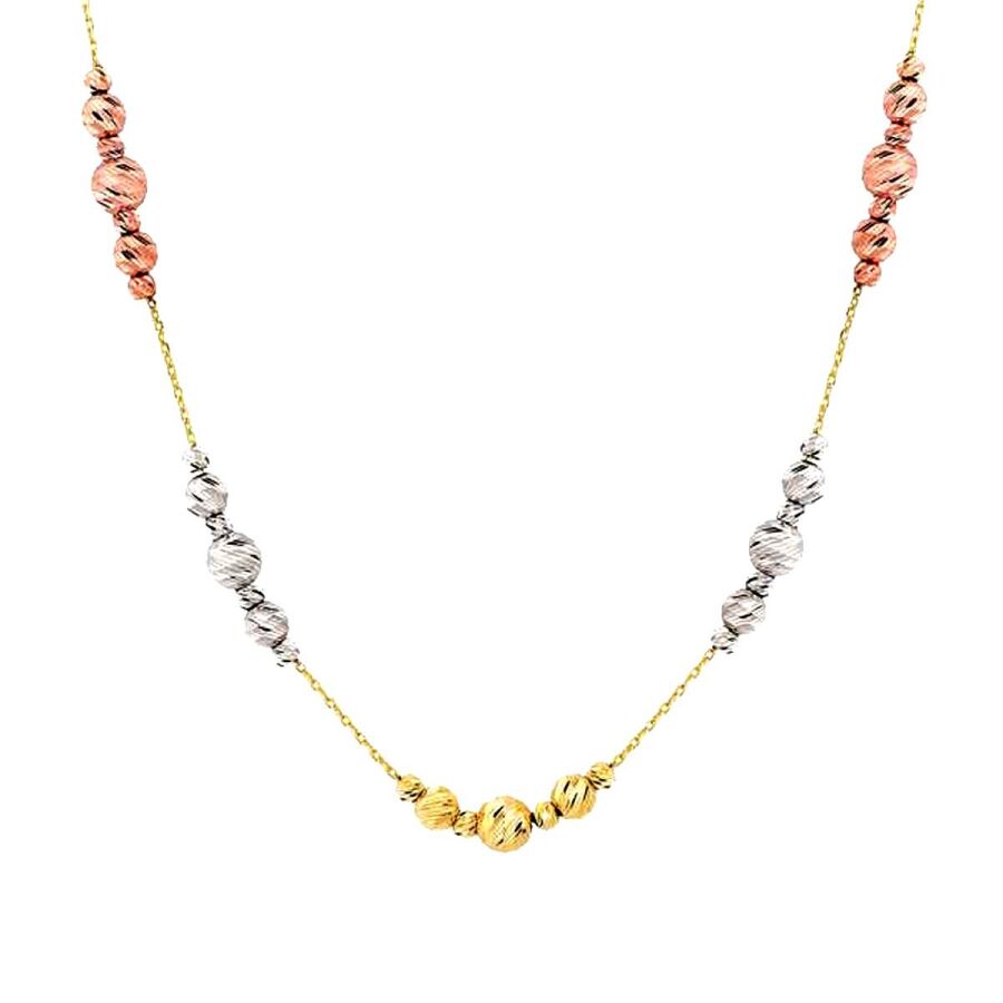 Drei-Ton-Doric-Halskette aus Gold