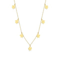 Halskette mit Kleeblatt-Motiv aus Gold