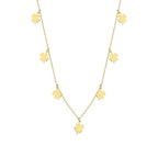 Halskette mit Kleeblatt-Motiv aus Gold