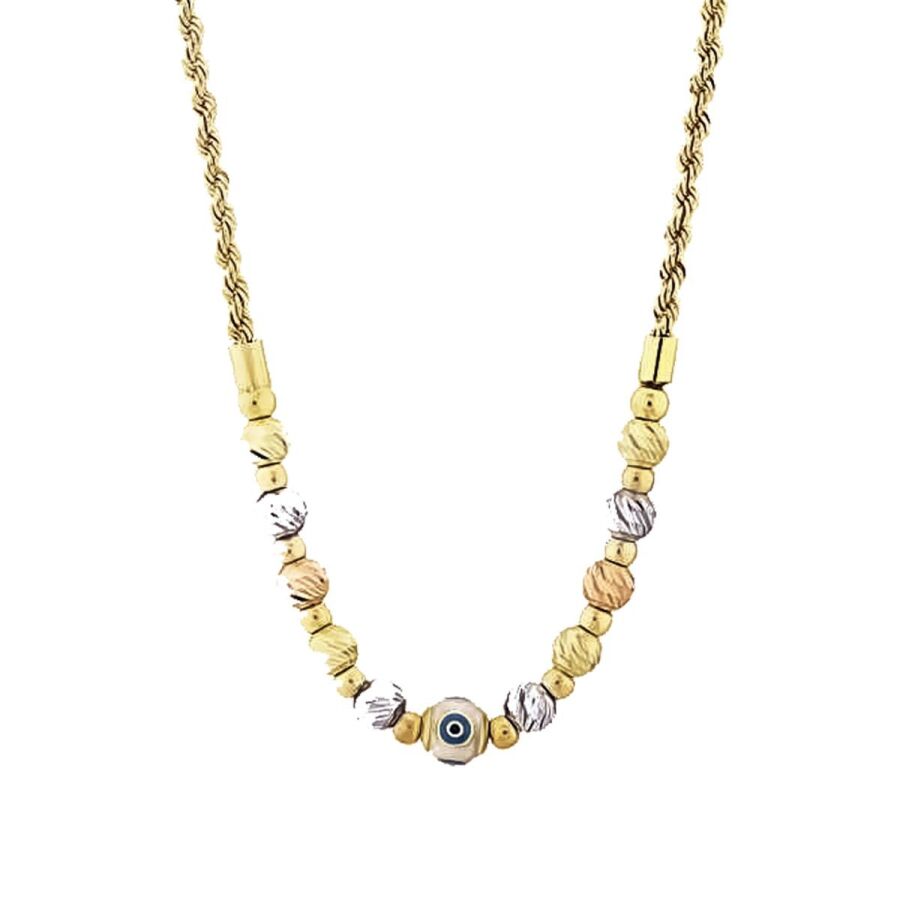 Böses-Auge-Doric-Halskette aus Gold