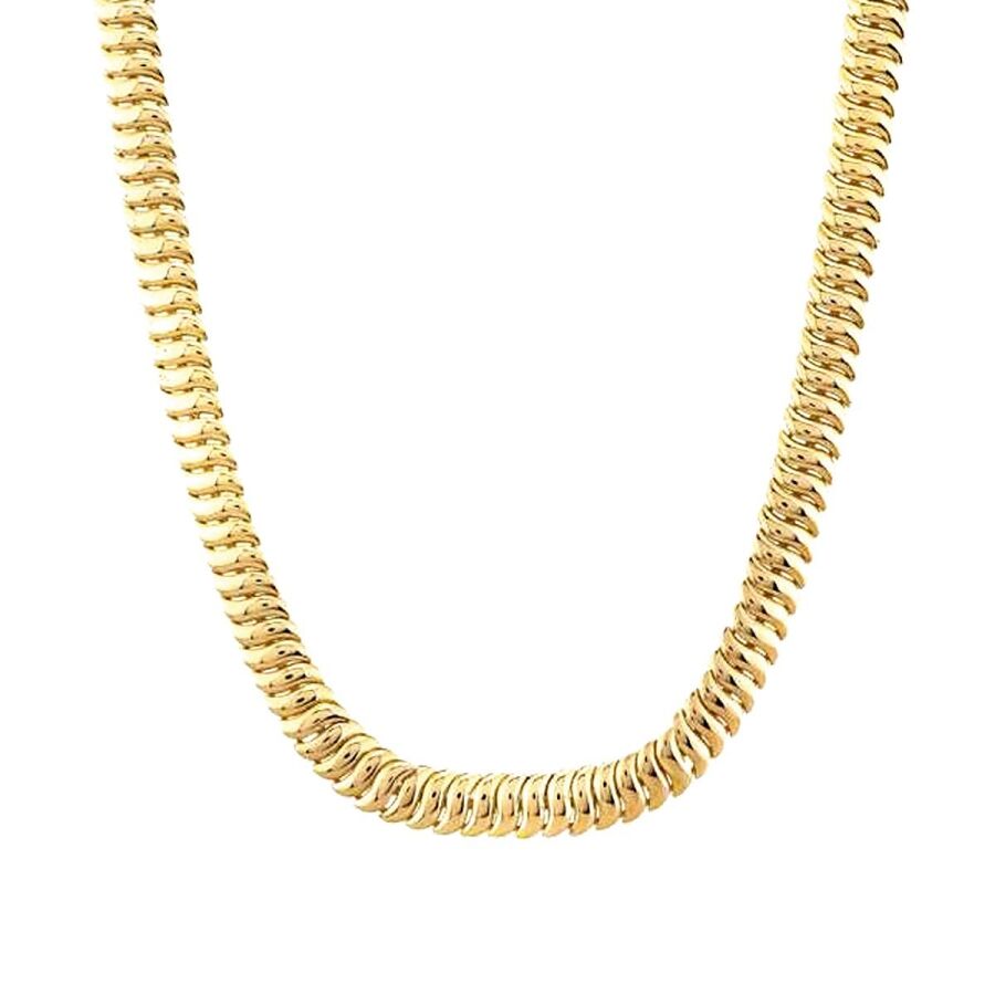 Gold Fischgräten Halskette