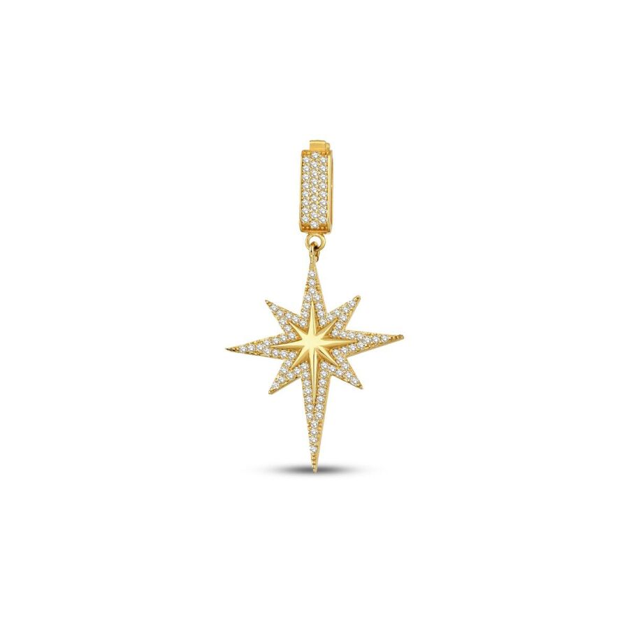 Nordstern-Charm aus Gold