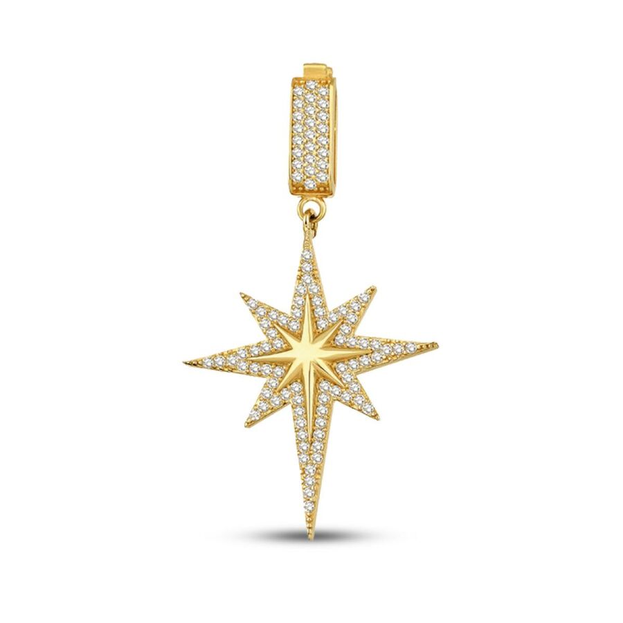 Nordstern-Charm aus Gold