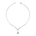 1,83 ct. Diamant Smaragd Collier