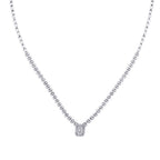 1.56 ct. Diamant Baguette Halskette
