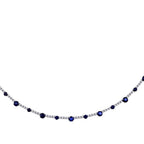 5,66 ct. Diamant Saphir Collier